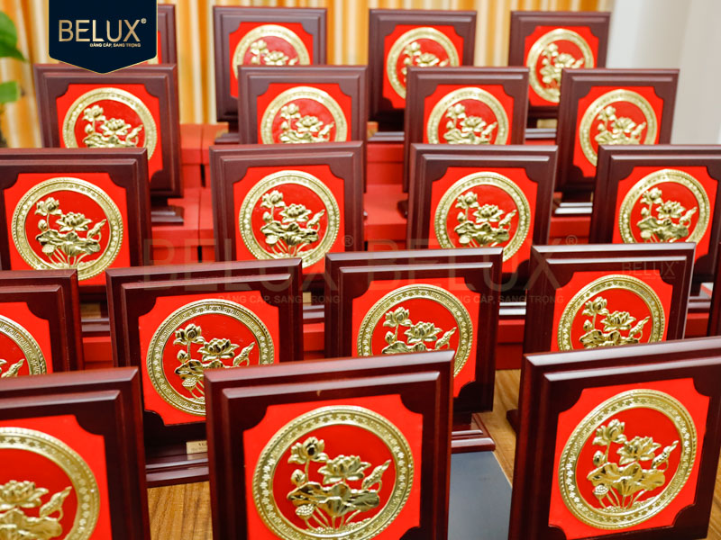 Lô Biểu trưng hoa sen VGEC cao 25cm bằng đồng thiết kế theo yêu cầu